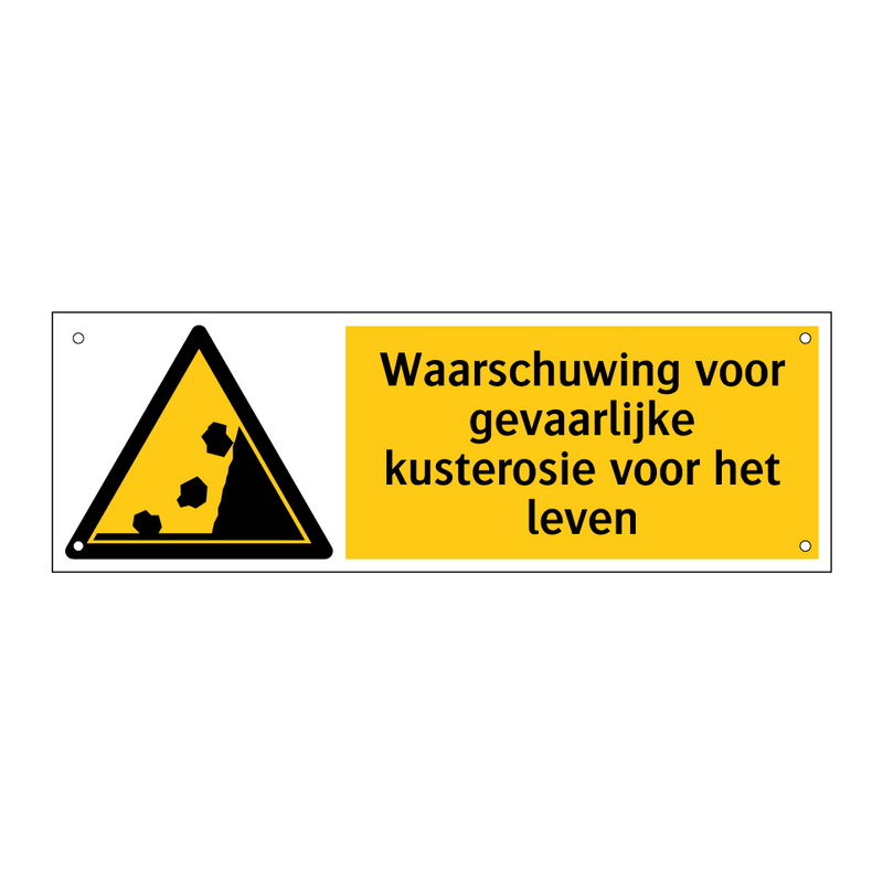 Waarschuwing voor gevaarlijke kusterosie voor het leven