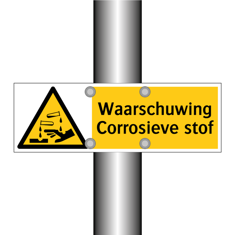 Waarschuwing Corrosieve stof