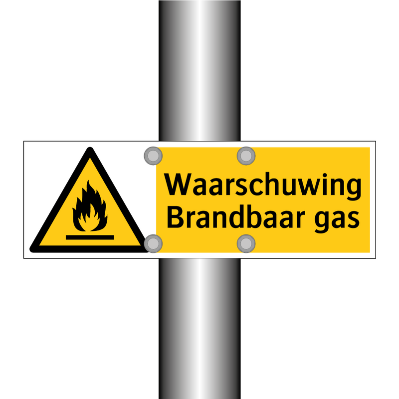 Waarschuwing Brandbaar gas