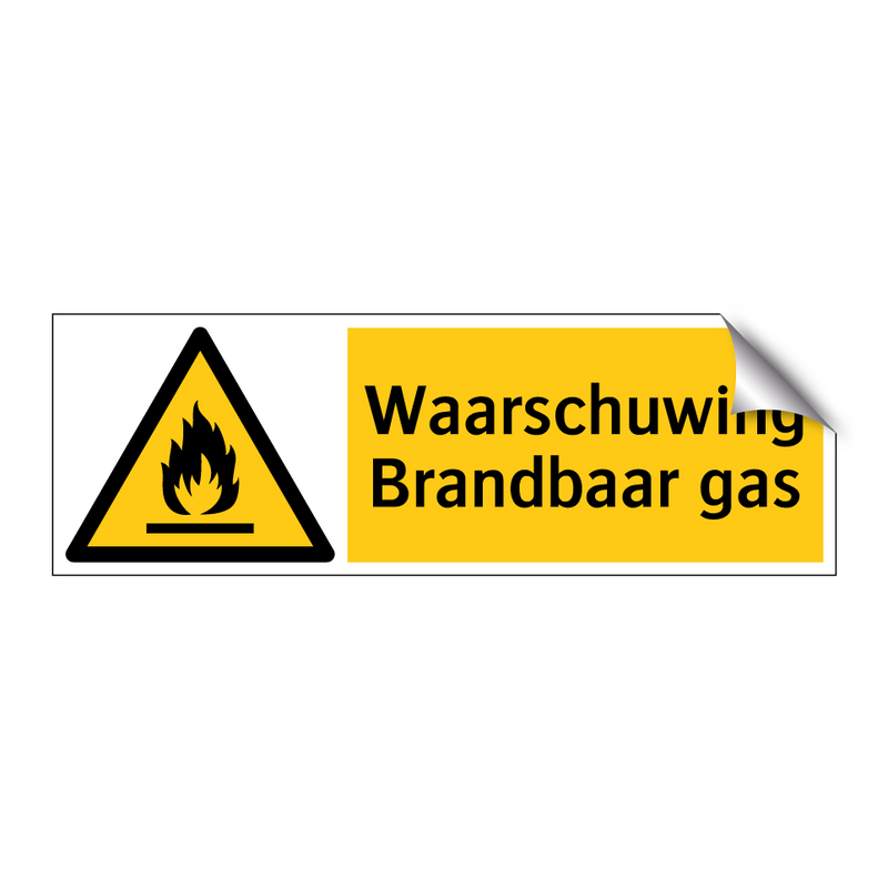 Waarschuwing Brandbaar gas