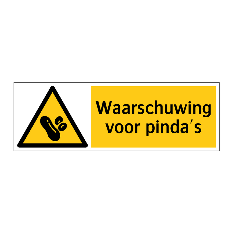 Waarschuwing voor pinda's