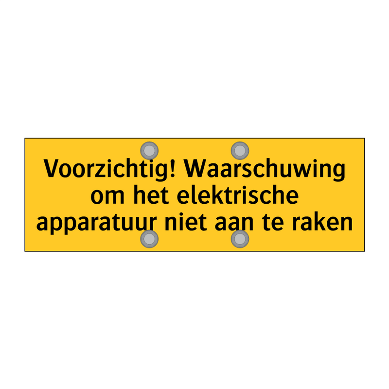 Voorzichtig! Waarschuwing om het elektrische /.../