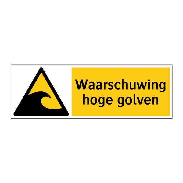 Waarschuwing hoge golven