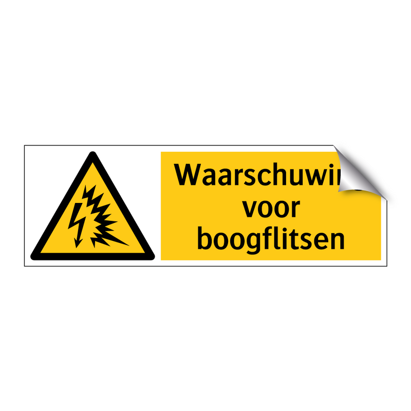 Waarschuwing voor boogflitsen