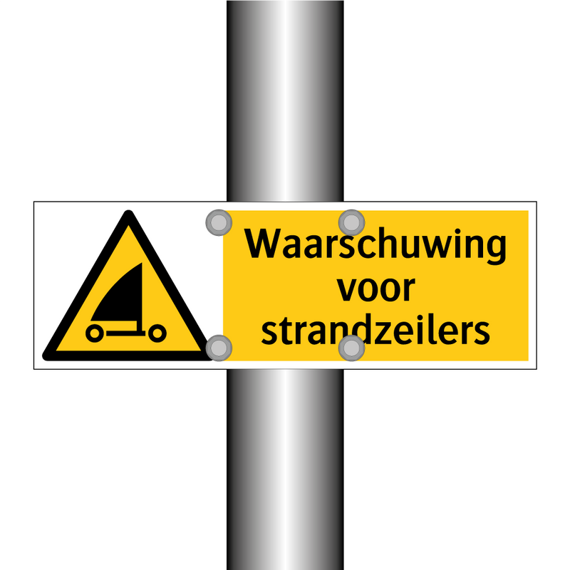 Waarschuwing voor strandzeilers