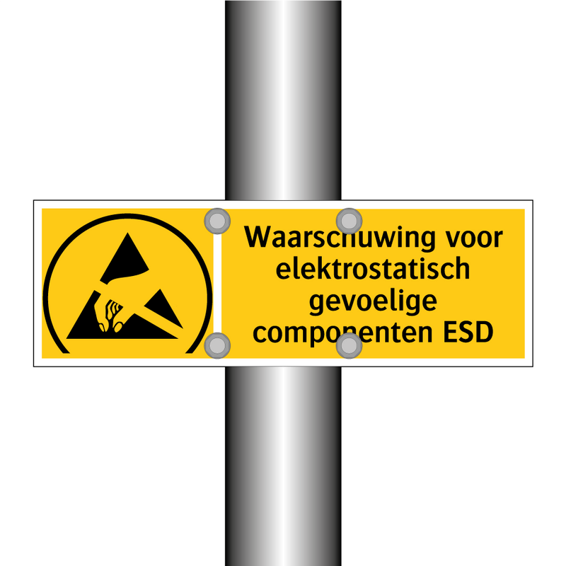 Waarschuwing voor elektrostatisch gevoelige componenten ESD