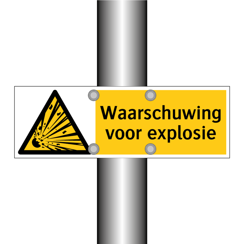 Waarschuwing voor explosie