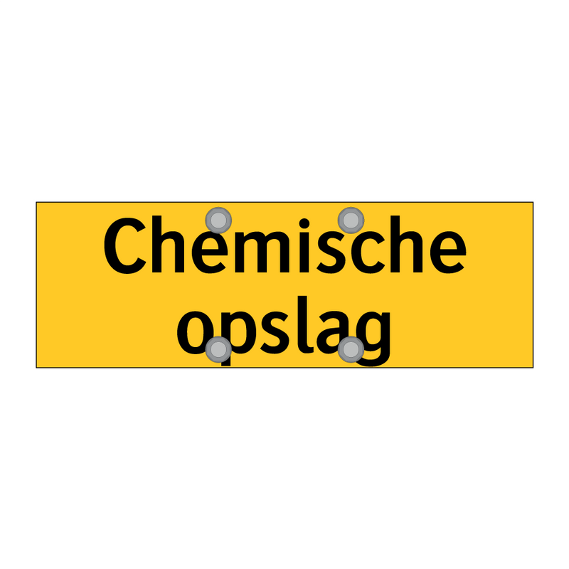 Chemische opslag & Chemische opslag & Chemische opslag