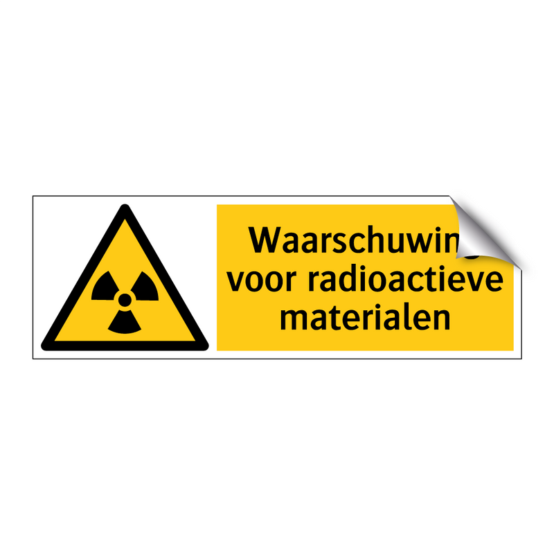 Waarschuwing voor radioactieve materialen