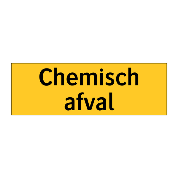 Chemisch afval & Chemisch afval & Chemisch afval & Chemisch afval & Chemisch afval & Chemisch afval