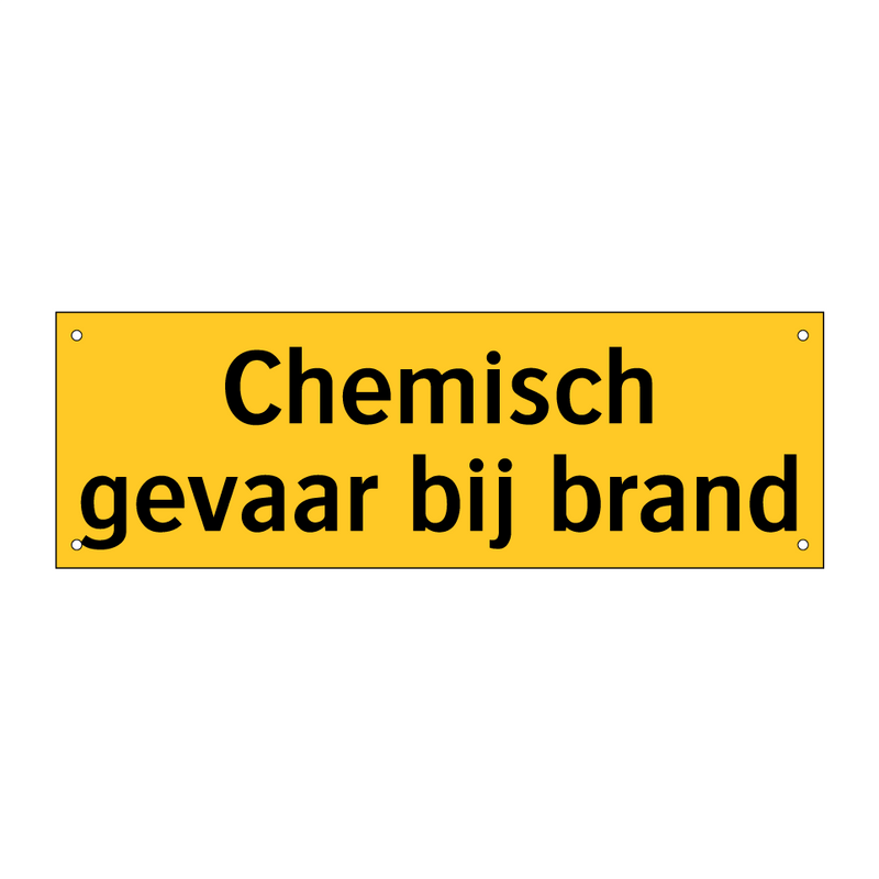 Chemisch gevaar bij brand