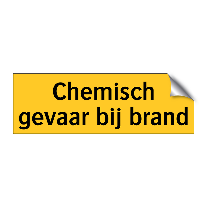 Chemisch gevaar bij brand