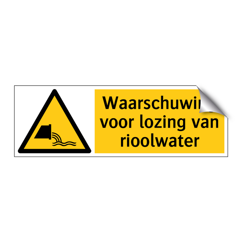 Waarschuwing voor lozing van rioolwater