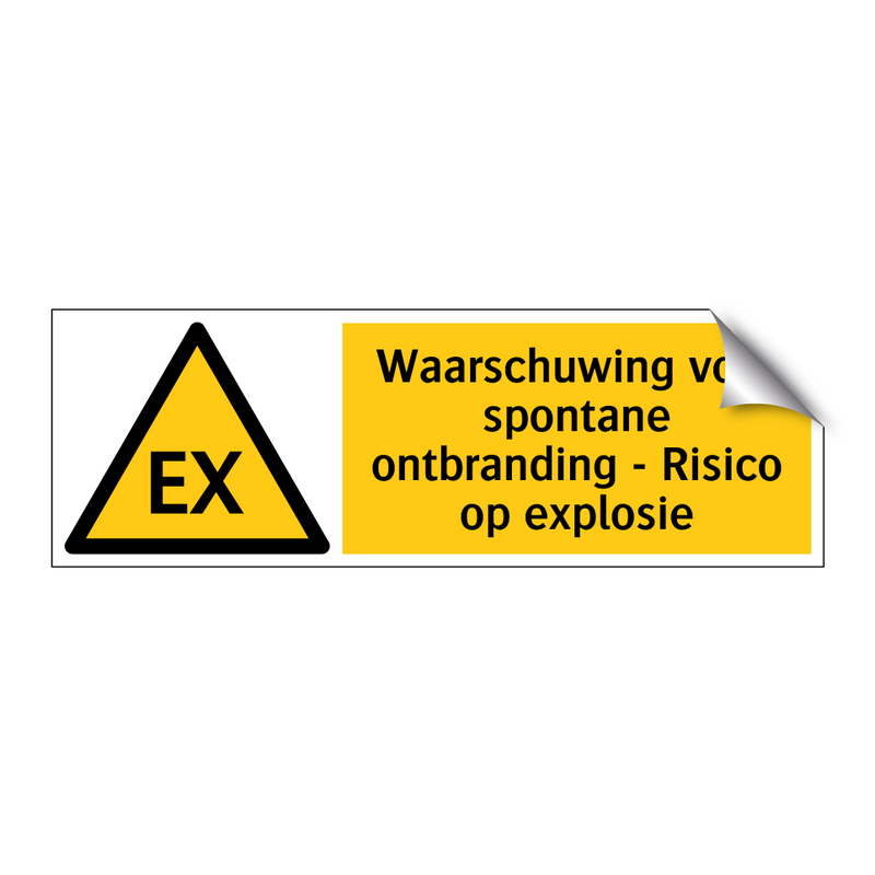 Waarschuwing voor spontane ontbranding - Risico op explosie