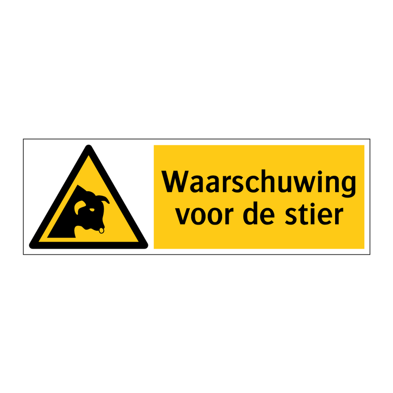 Waarschuwing voor de stier