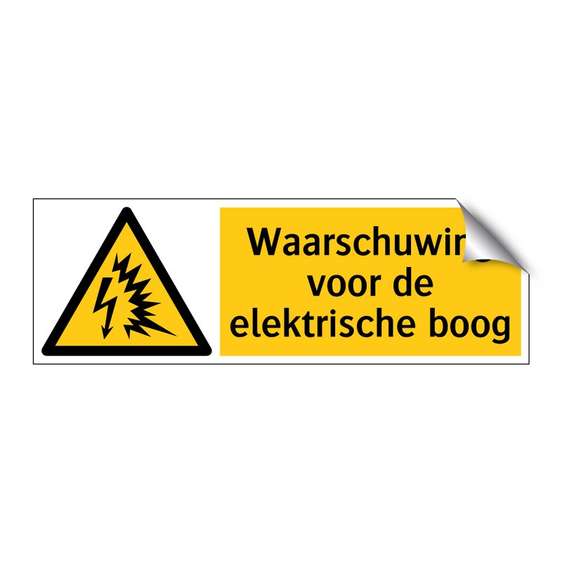 Waarschuwing voor de elektrische boog