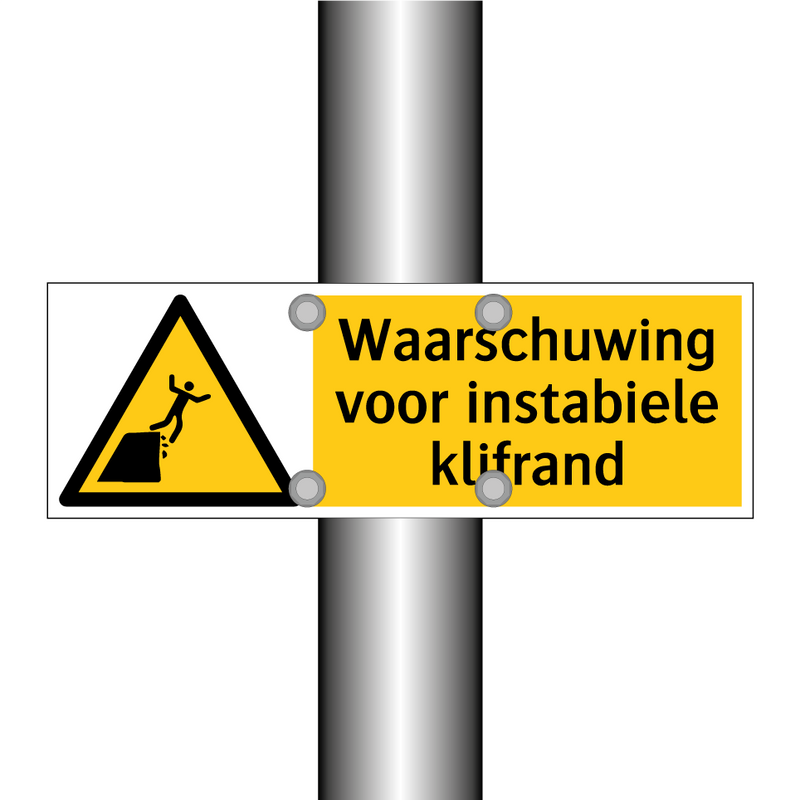 Waarschuwing voor instabiele klifrand