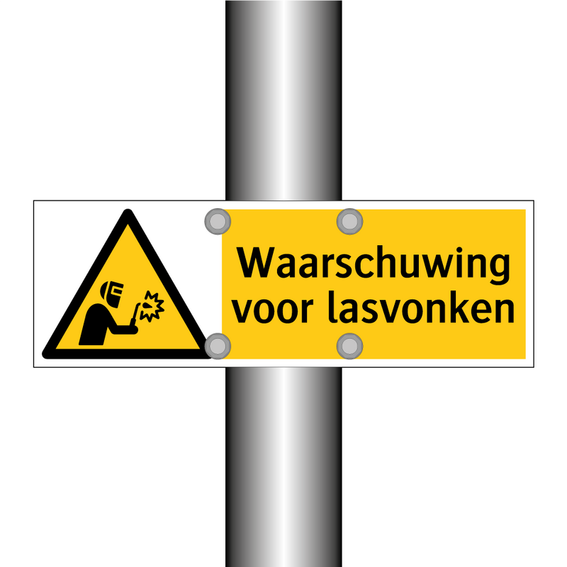 Waarschuwing voor lasvonken