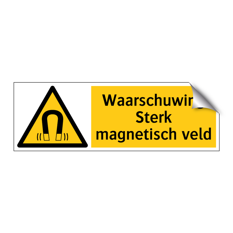 Waarschuwing Sterk magnetisch veld