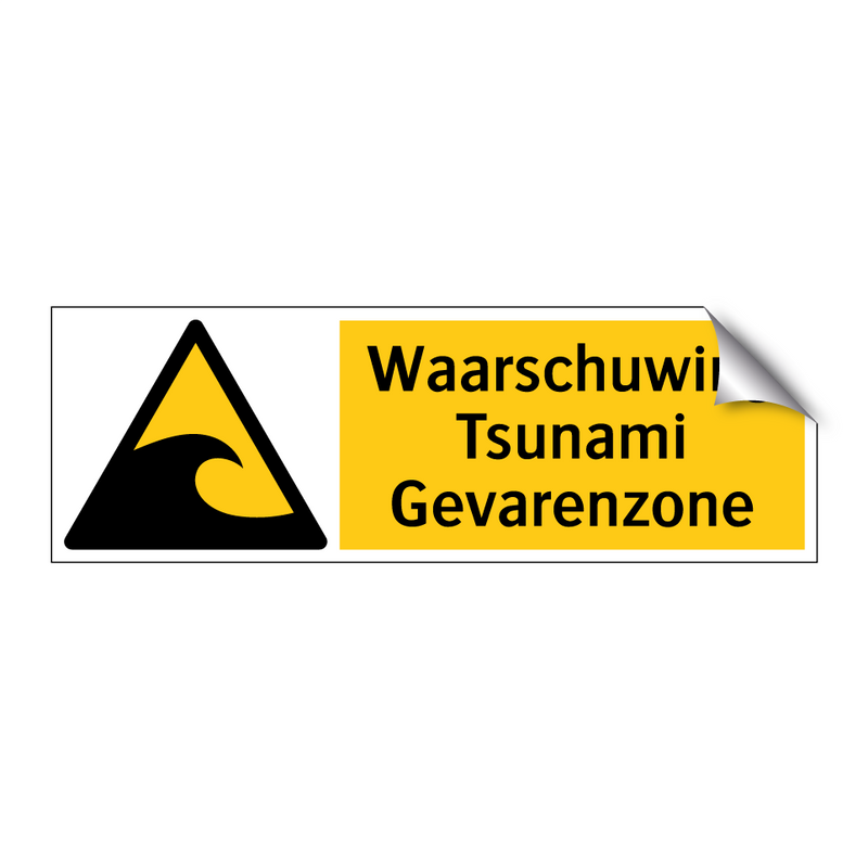 Waarschuwing Tsunami Gevarenzone