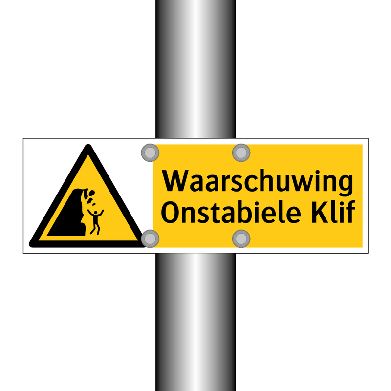 Waarschuwing Onstabiele Klif