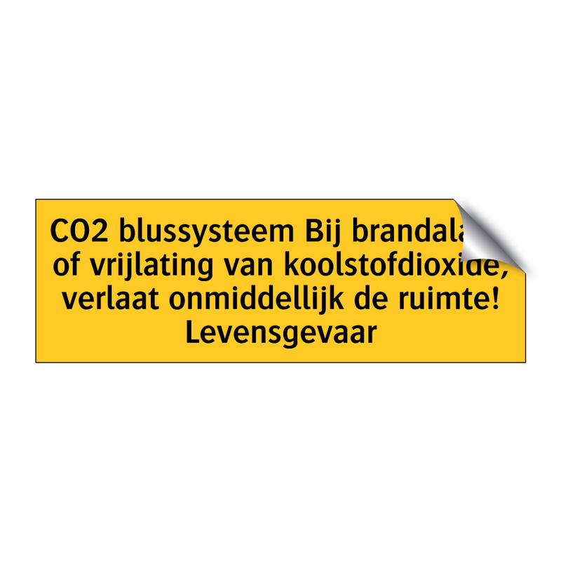 CO2 blussysteem Bij brandalarm of vrijlating van /.../