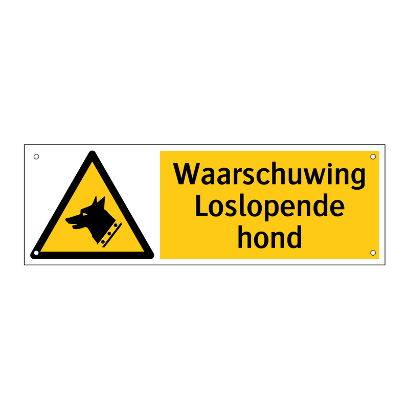 Waarschuwing Loslopende hond