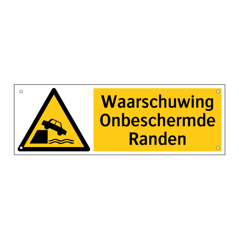 Waarschuwing Onbeschermde Randen