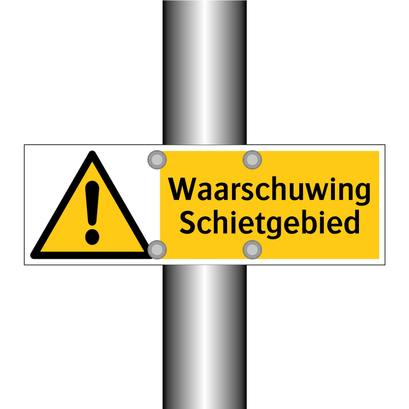 Waarschuwing Schietgebied