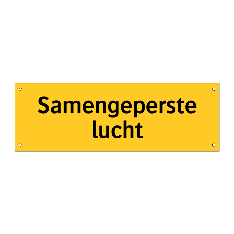 Samengeperste lucht