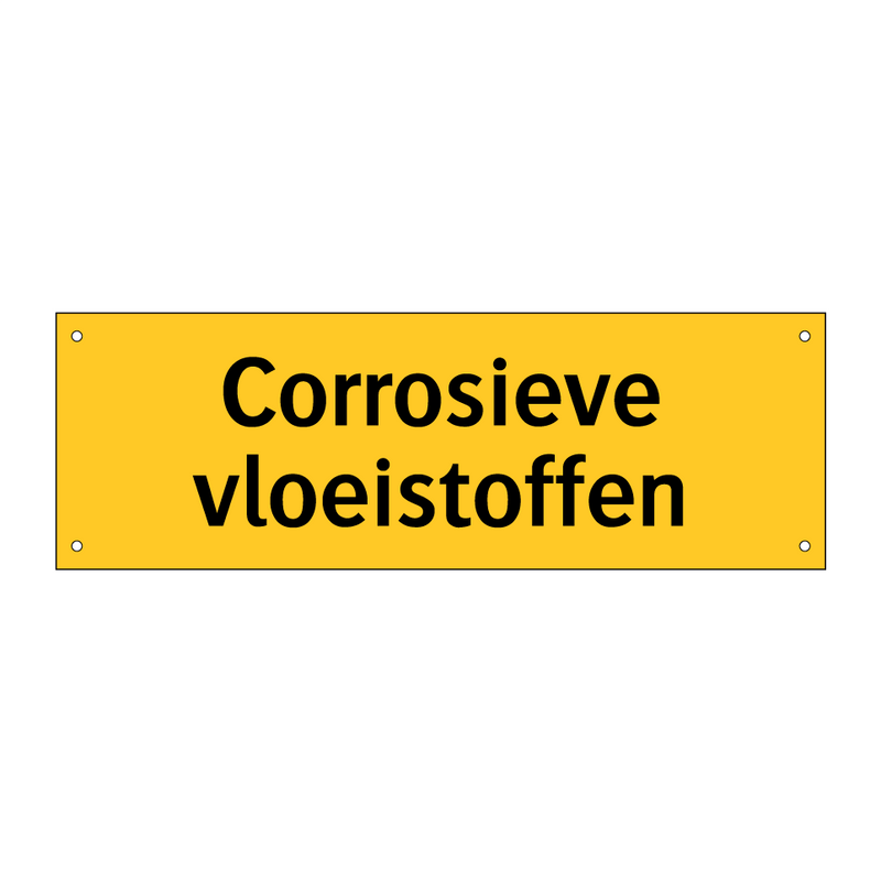 Corrosieve vloeistoffen