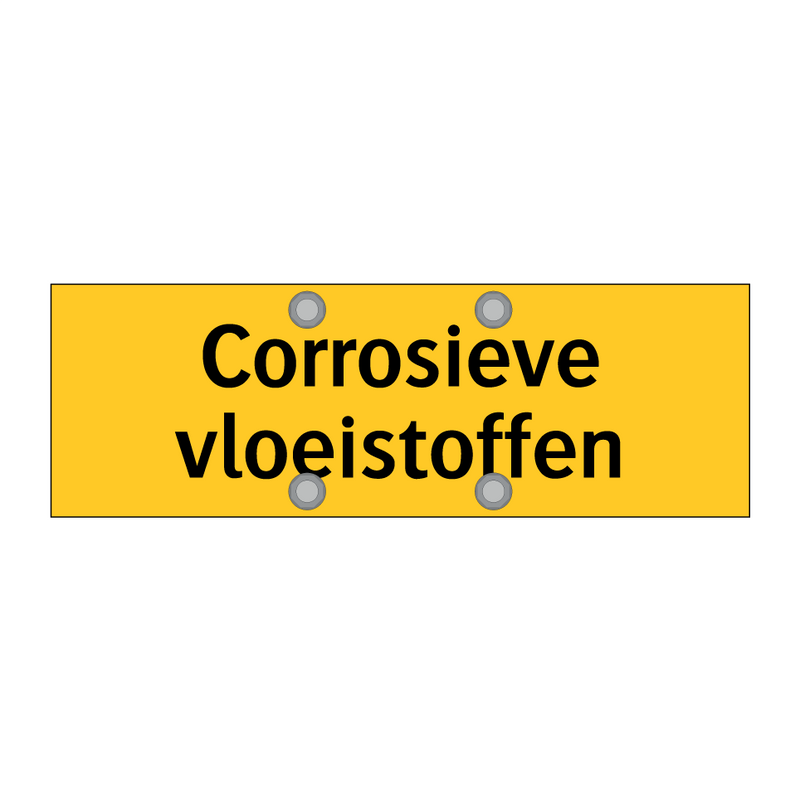 Corrosieve vloeistoffen