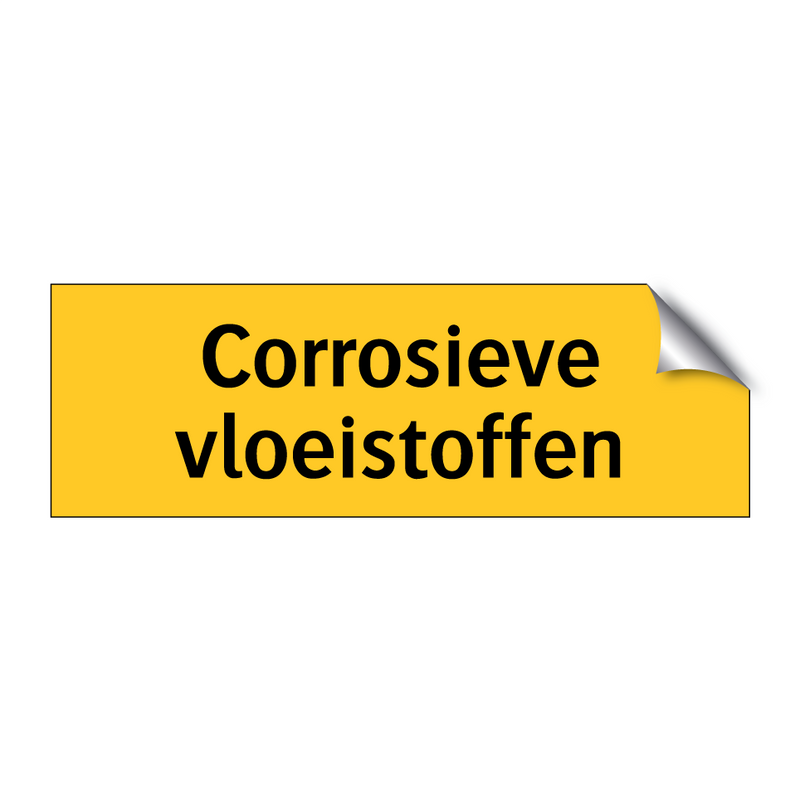 Corrosieve vloeistoffen & Corrosieve vloeistoffen & Corrosieve vloeistoffen