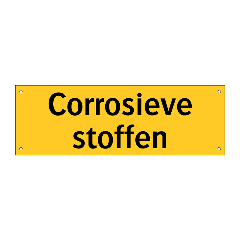 Corrosieve stoffen