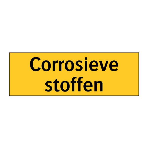 Corrosieve stoffen & Corrosieve stoffen & Corrosieve stoffen & Corrosieve stoffen