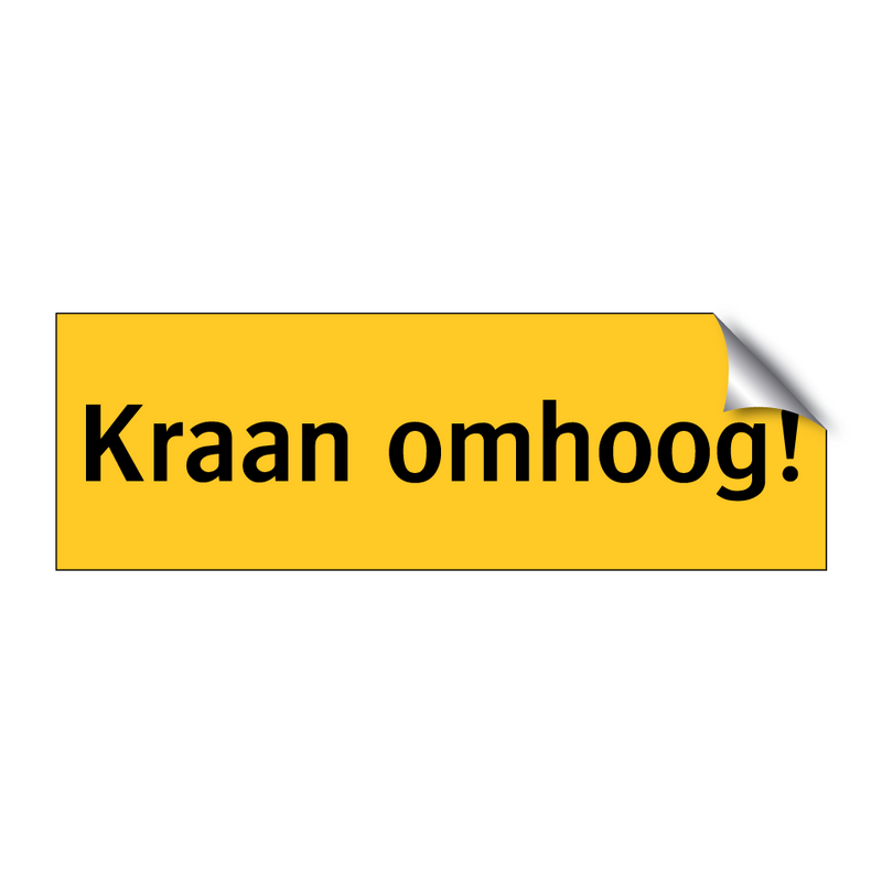 Kraan omhoog! & Kraan omhoog! & Kraan omhoog! & Kraan omhoog!