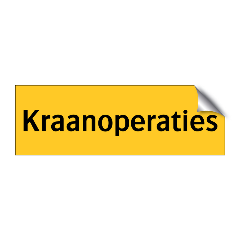 Kraanoperaties & Kraanoperaties & Kraanoperaties & Kraanoperaties