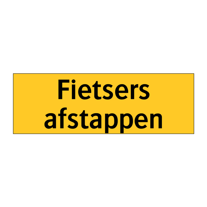 Fietsers afstappen & Fietsers afstappen & Fietsers afstappen & Fietsers afstappen