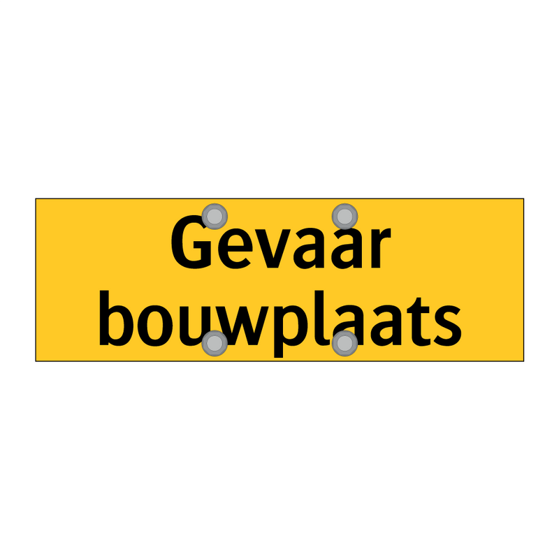 Gevaar bouwplaats & Gevaar bouwplaats & Gevaar bouwplaats