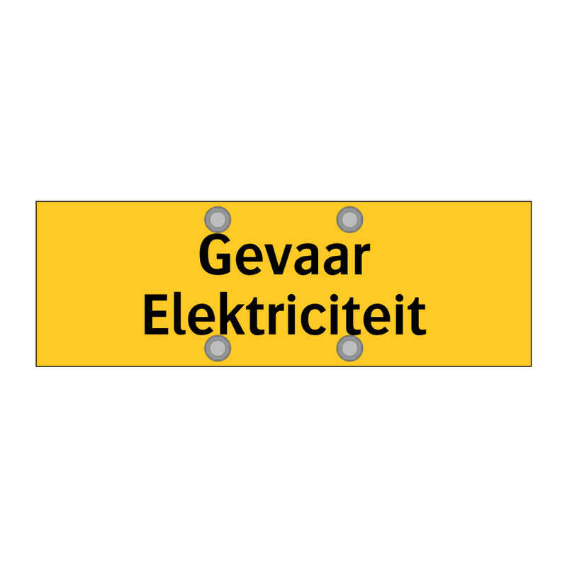 Gevaar Elektriciteit & Gevaar Elektriciteit & Gevaar Elektriciteit