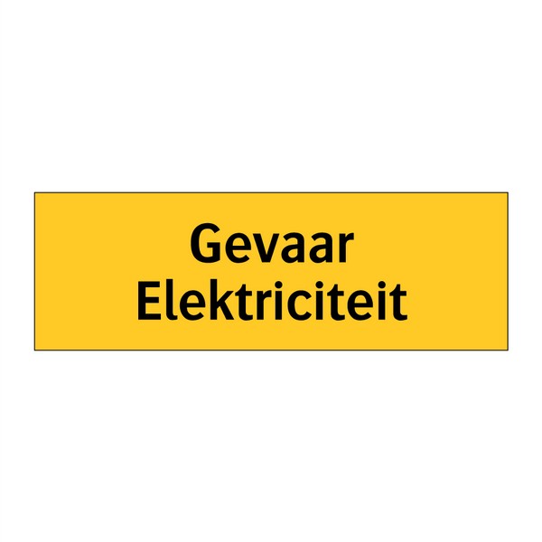 Gevaar Elektriciteit & Gevaar Elektriciteit & Gevaar Elektriciteit & Gevaar Elektriciteit