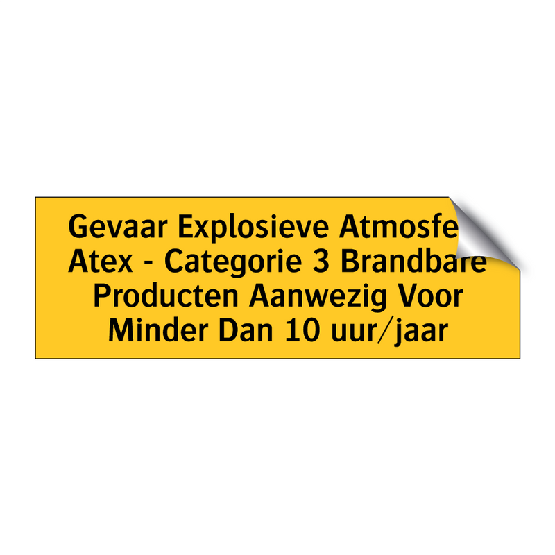 Gevaar Explosieve Atmosfeer Atex - Categorie 3 /.../