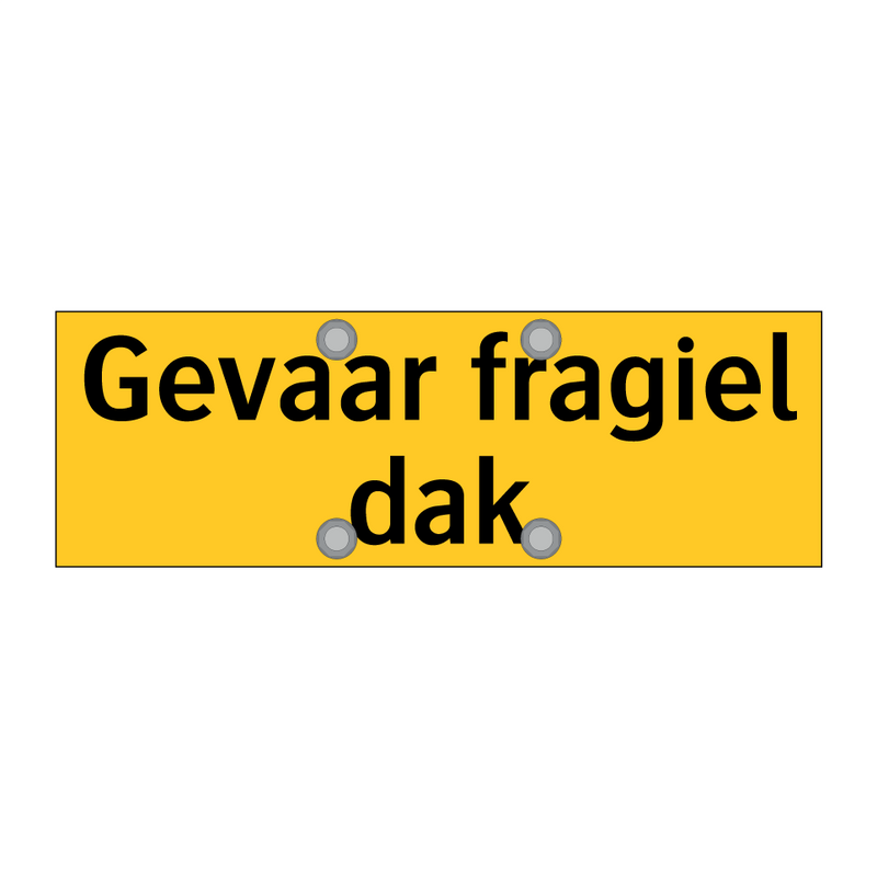 Gevaar fragiel dak & Gevaar fragiel dak & Gevaar fragiel dak