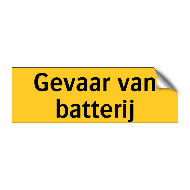 Gevaar van batterij & Gevaar van batterij & Gevaar van batterij & Gevaar van batterij