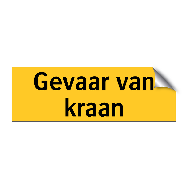 Gevaar van kraan & Gevaar van kraan & Gevaar van kraan & Gevaar van kraan