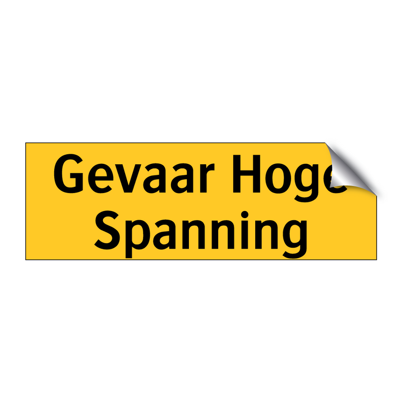 Gevaar Hoge Spanning & Gevaar Hoge Spanning & Gevaar Hoge Spanning & Gevaar Hoge Spanning